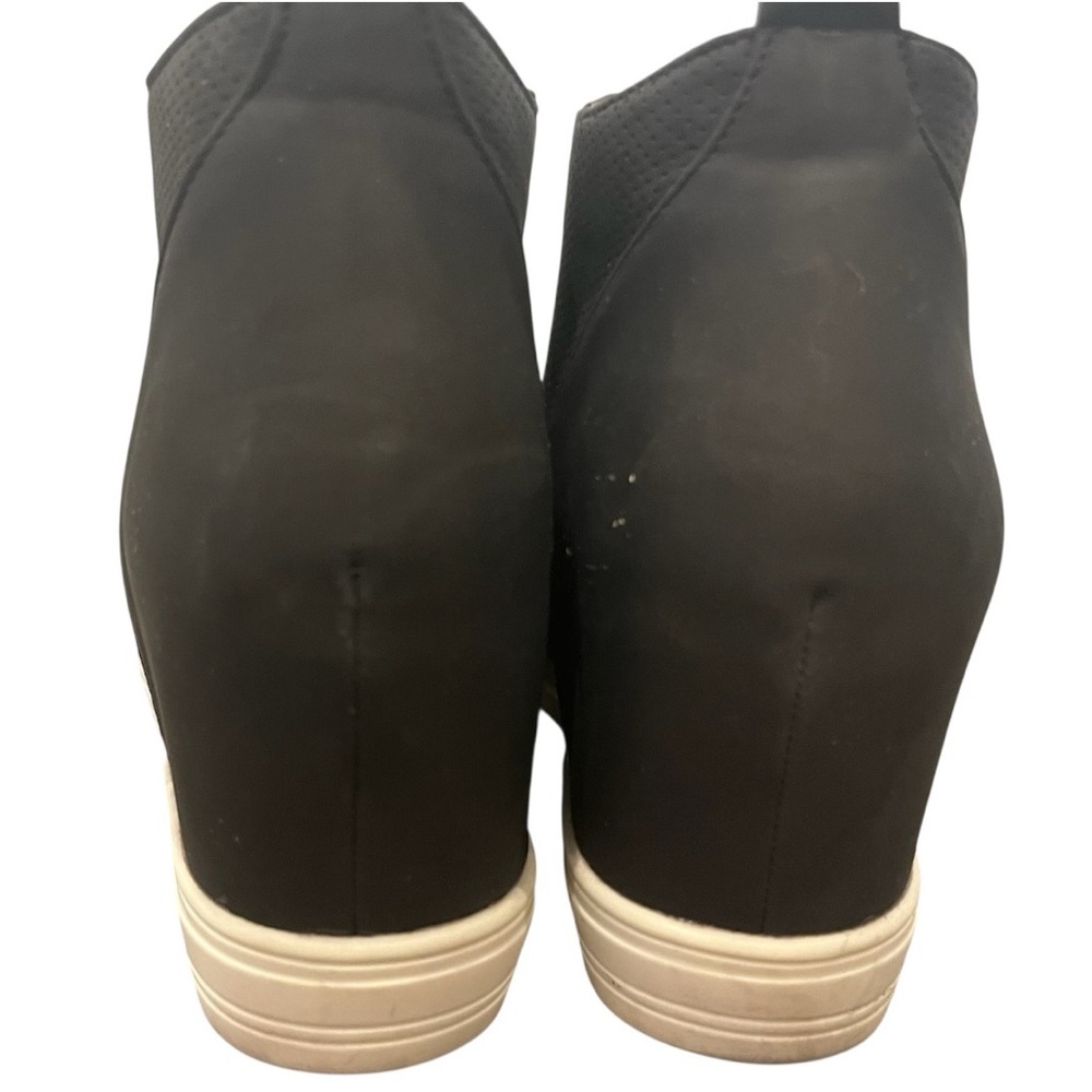 Catherine Malandrino Black Wedge Sneakers Size 9 - Picture 3 of 8